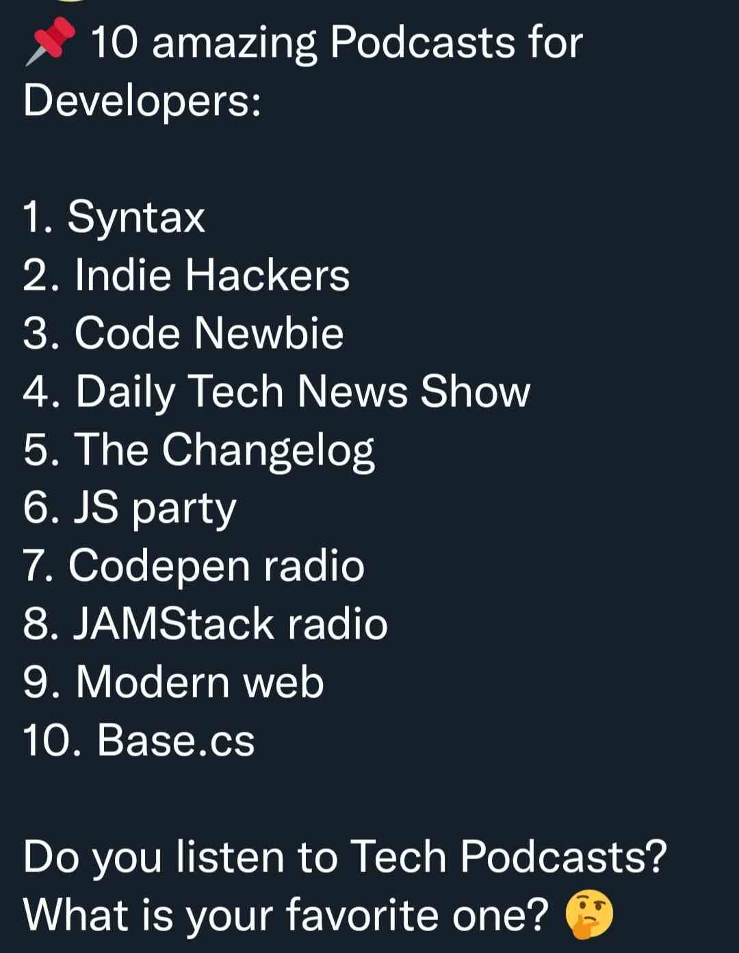 10 Amazing Podcasts for Developers