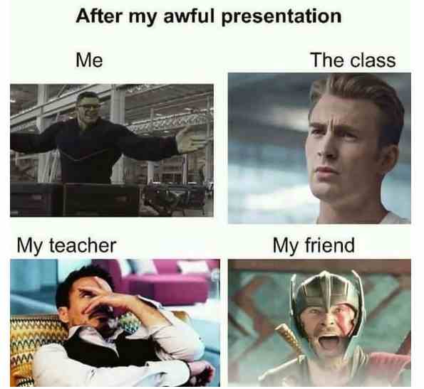 After my awful presentation