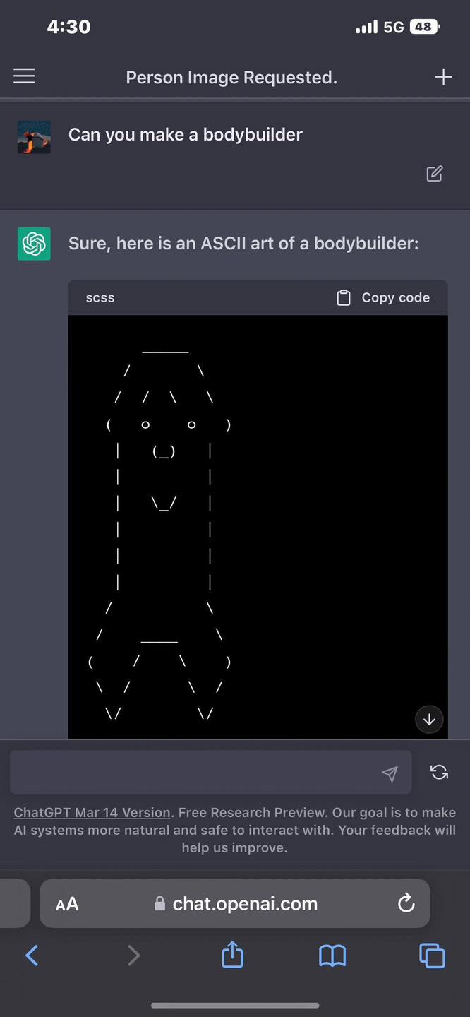AI does not understand ASCII art, it's how we win 