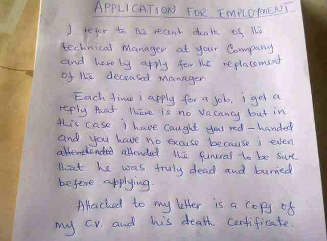 Application for Employment