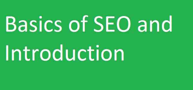 Basics of SEO and Introduction