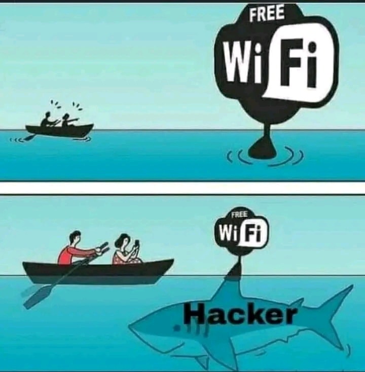 Be careful when using public WiFi