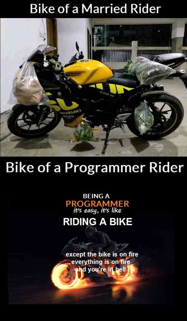 Bike of a Programmer Rider