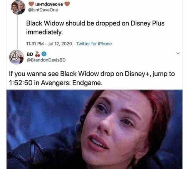 Black Widow should be dropped on Disney Plus immediately