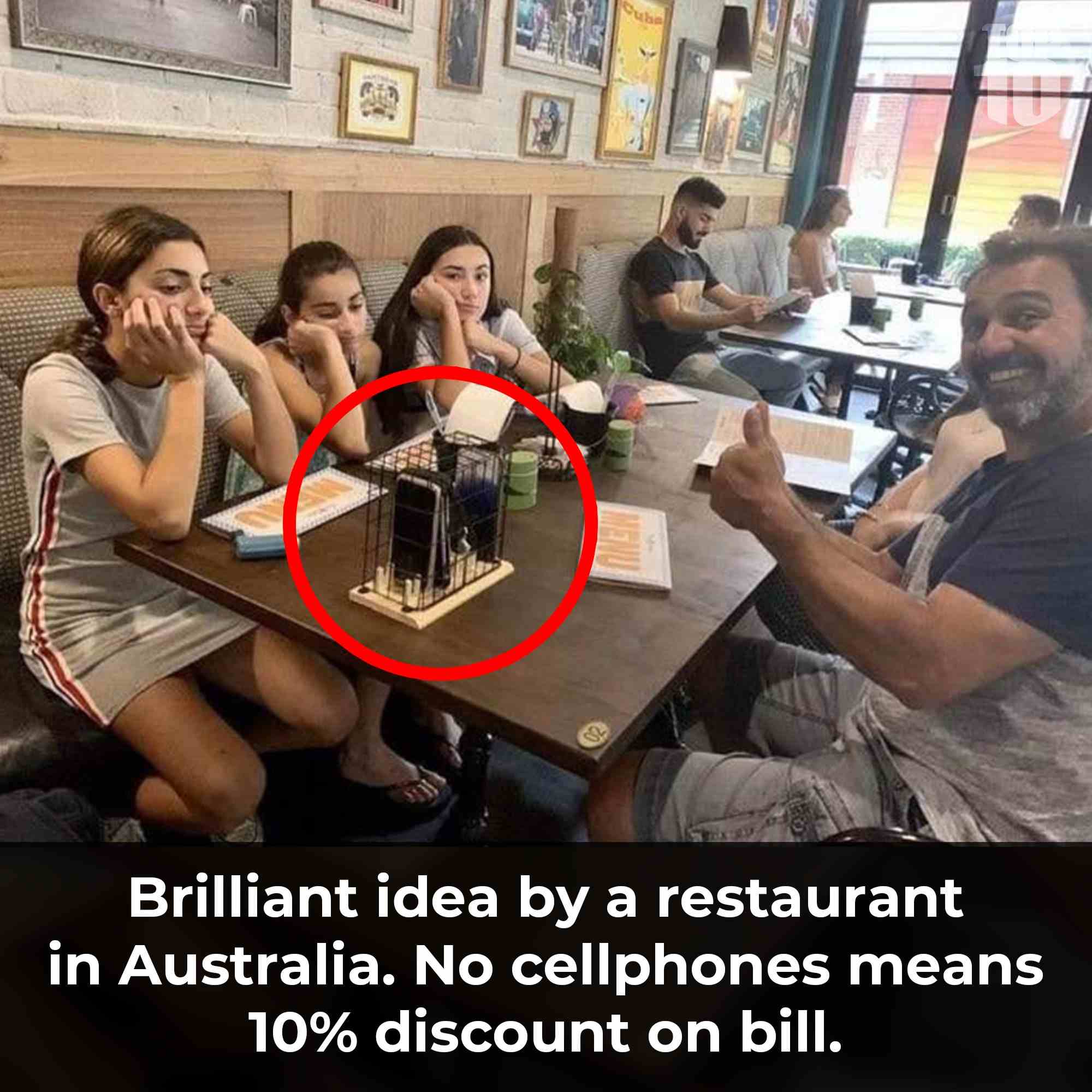 Brilliant idea by a restaurant in Australia