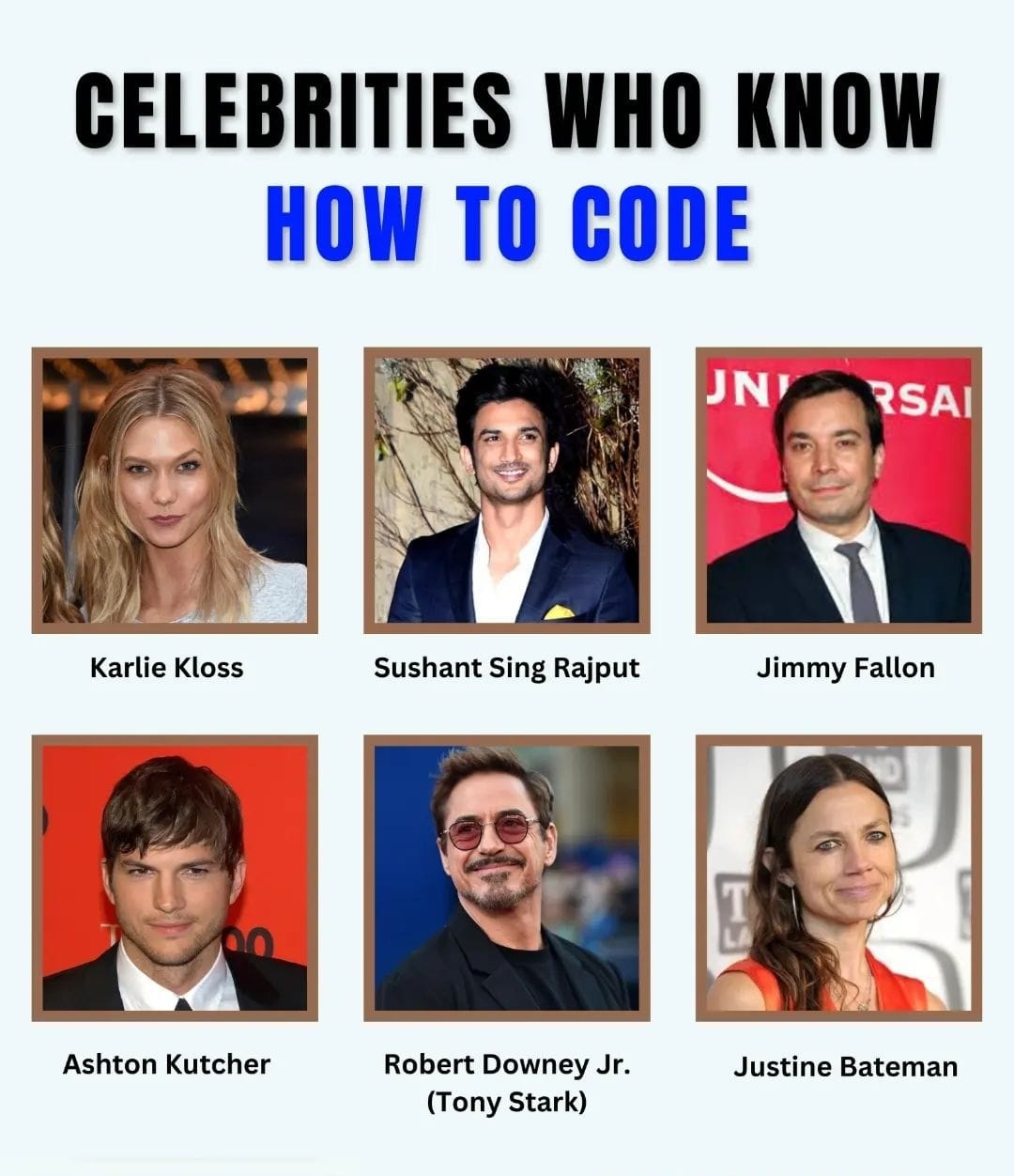 Celebrities how know how to code