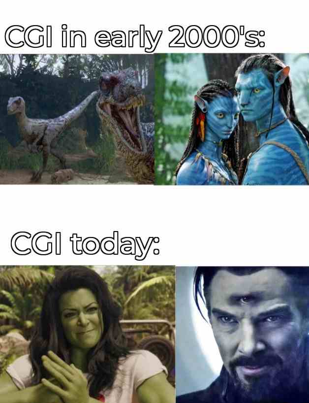 CGI in early 2000's & CGI today
