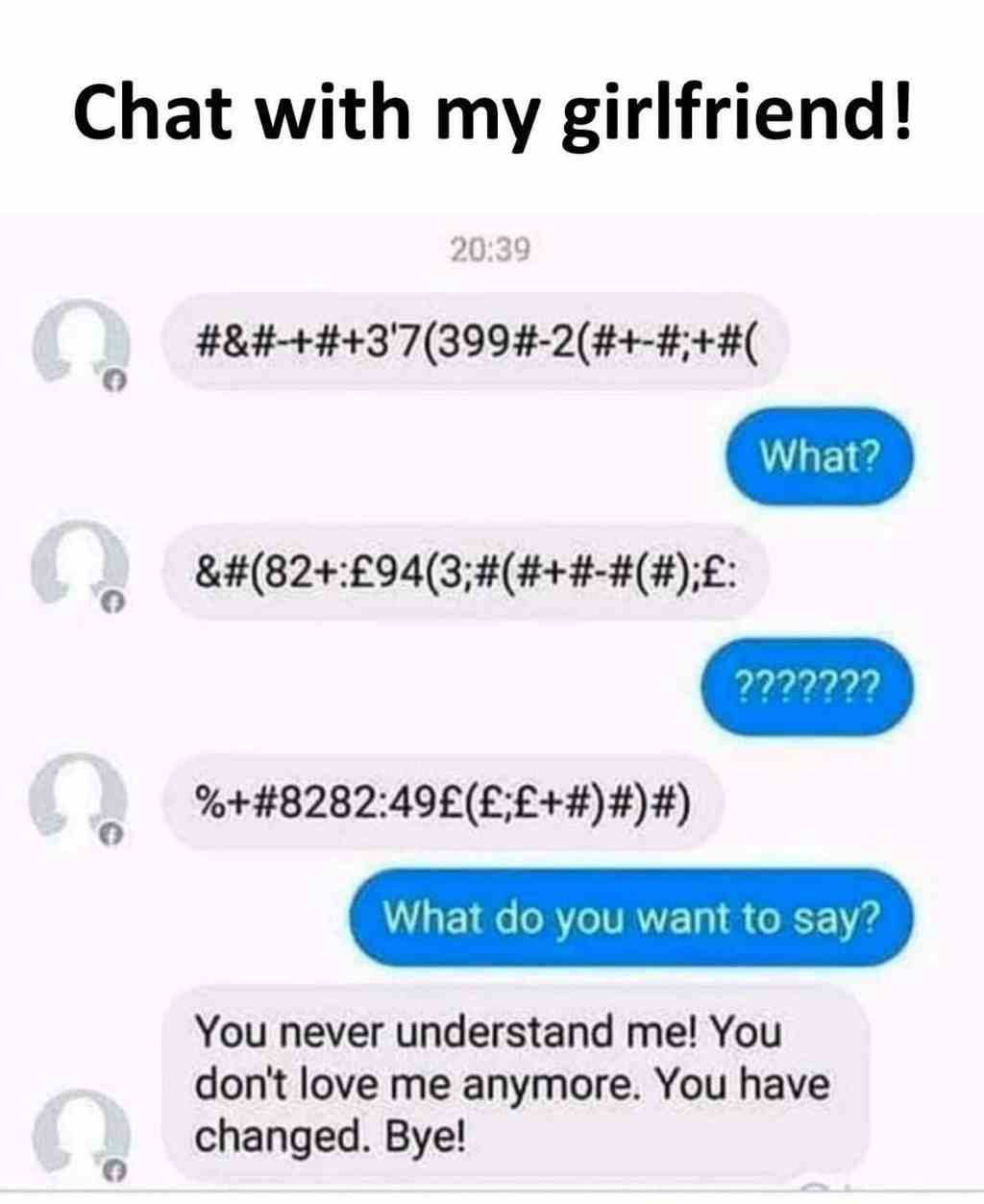 Chat with my girlfriend!