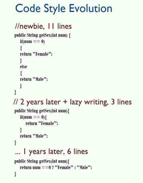code style evolution 2 years later vs