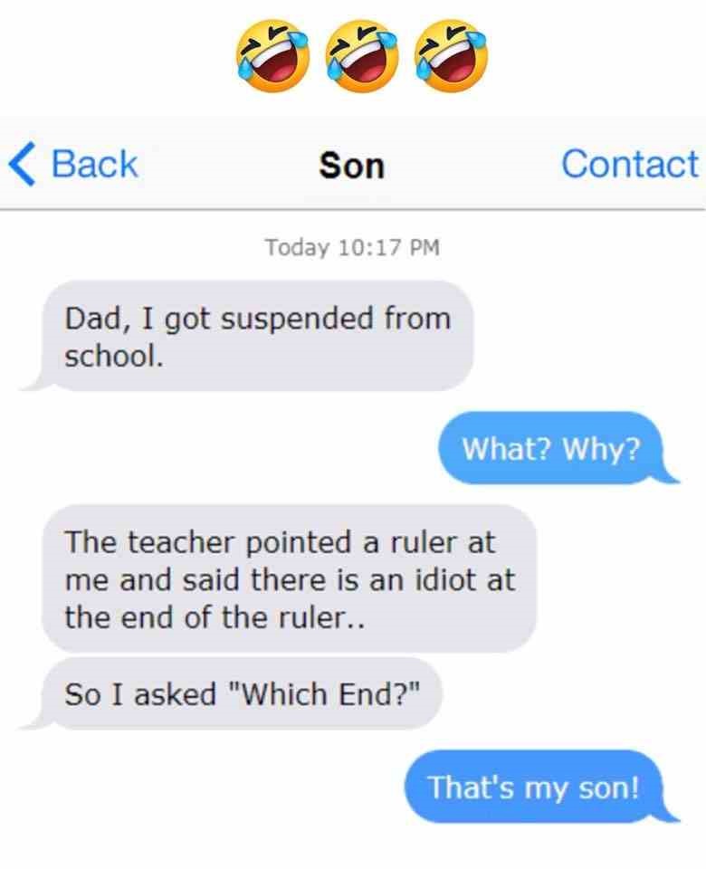 Dad, I got suspended from school aprogrammerlife.com