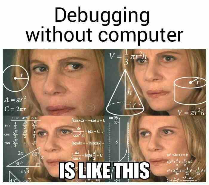 Debugging without computer