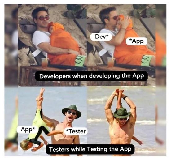 Developers when developing the App