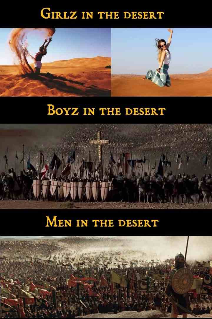 Different People in the Desert