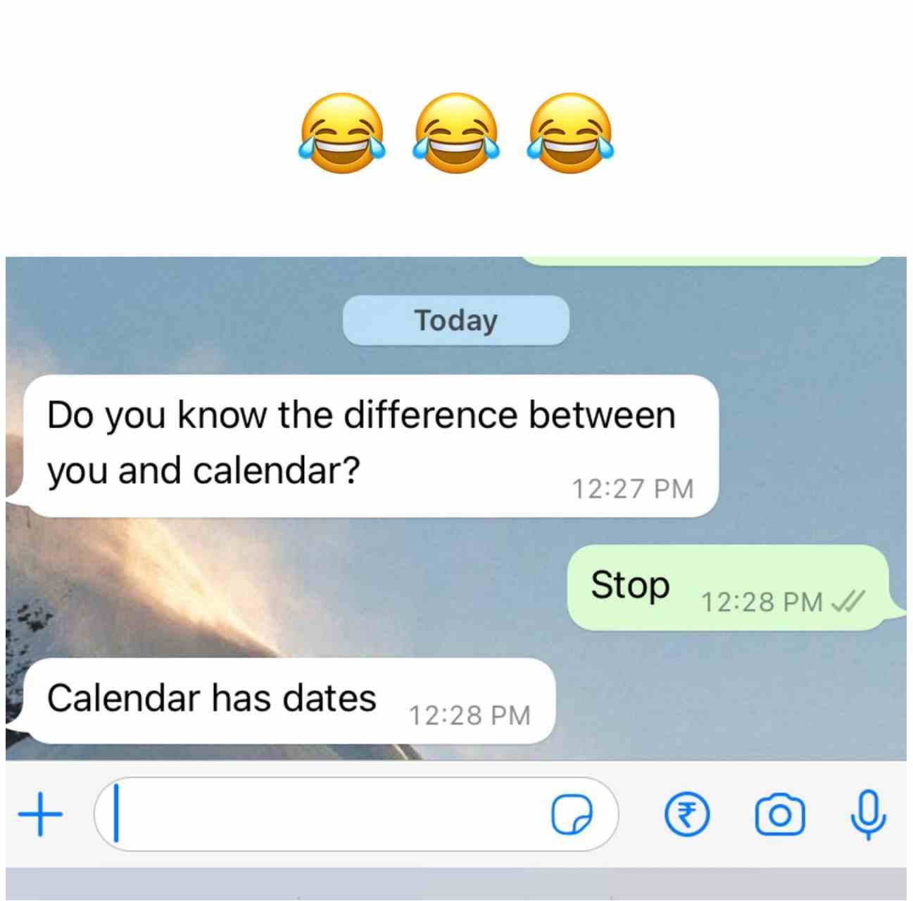 Do you know the difference between you and calendar?