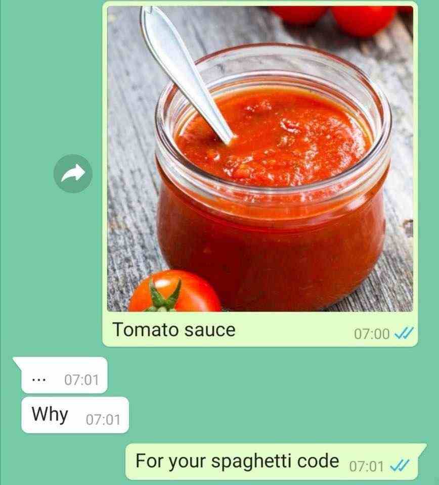For your spaghetti code
