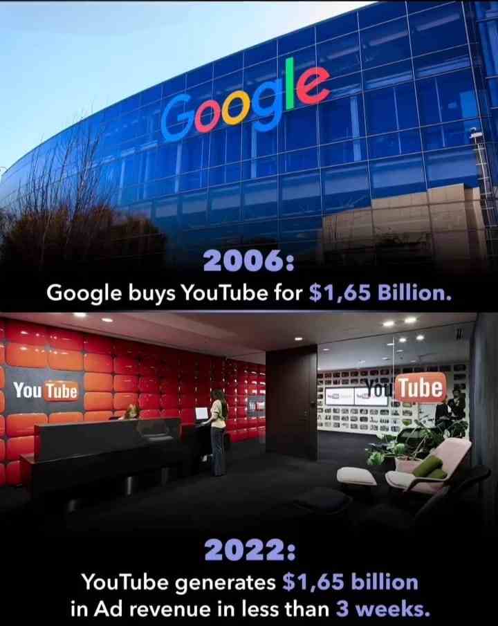 Google buys YouTube for $1.65 Billion and now!