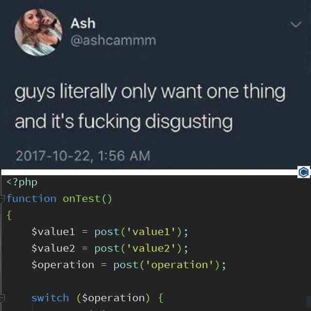 guys literally only want one thing