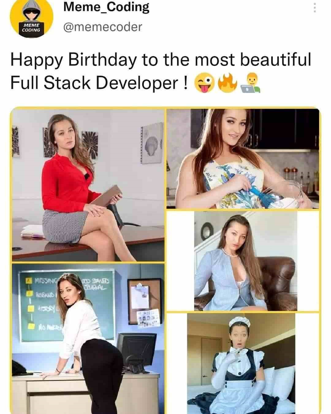 Happy Birthday to the most beautiful Full Stack Developer!