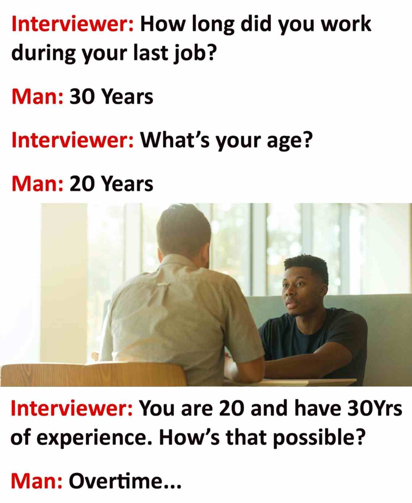 How long did you work during your last job?