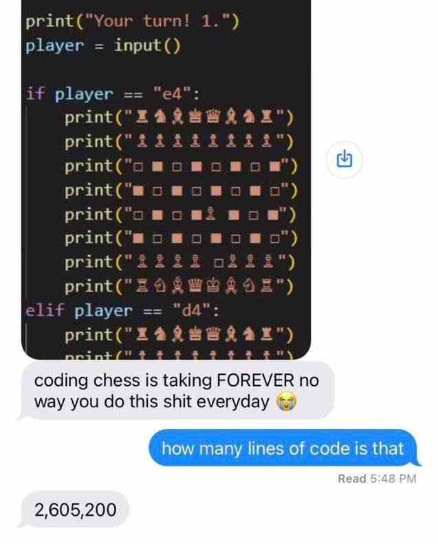 How many lines of code is that