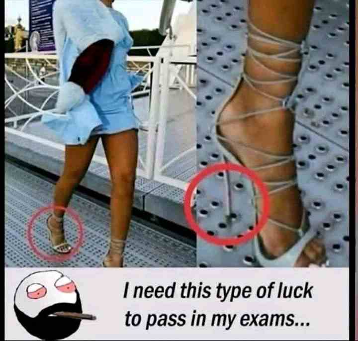 I need this type of luck to pass in my exams..