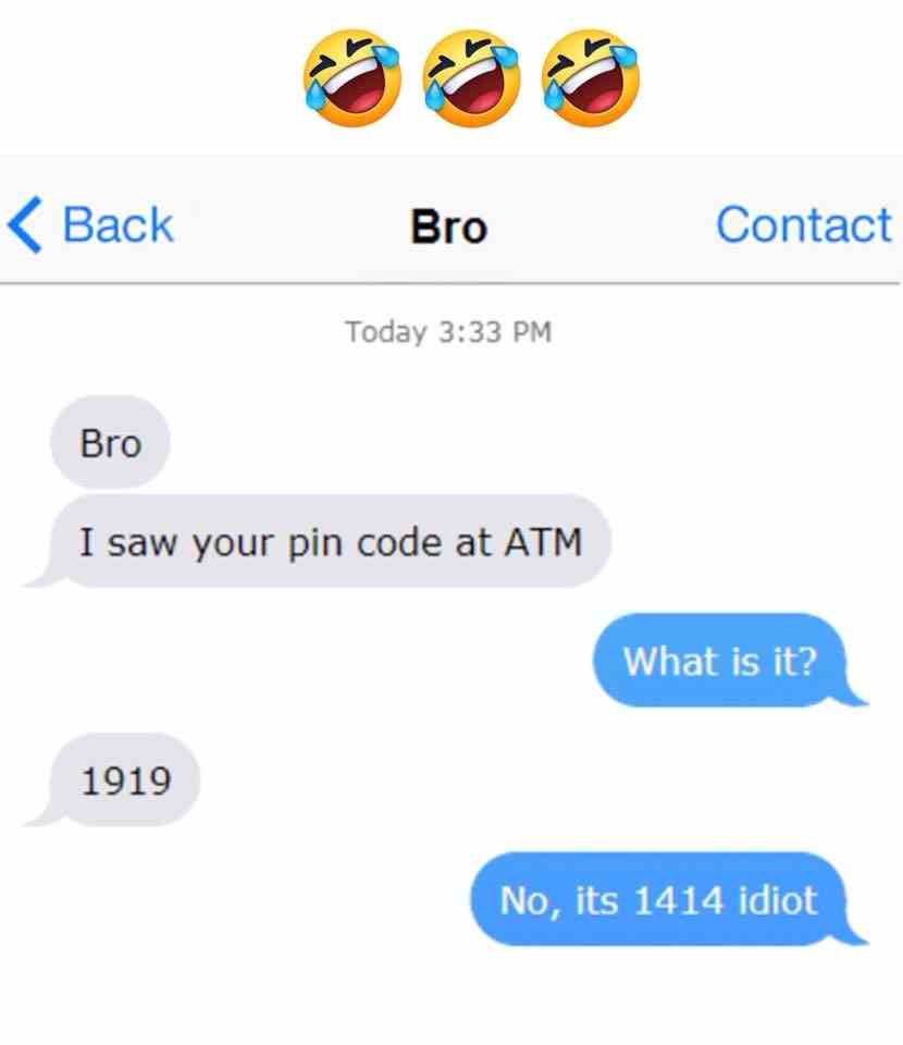 I saw your pin code at ATM
