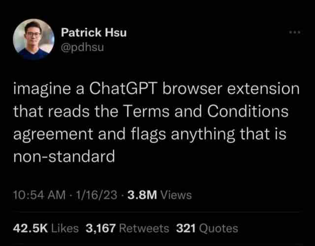 Imagine a ChatGPT browser extension