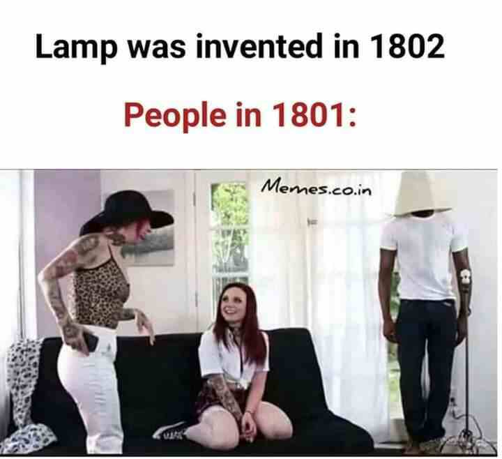 Lamp was invented in 1802