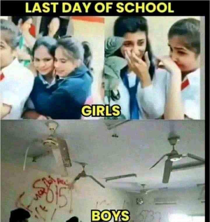 Last Day Of School Behave boys vs Girls