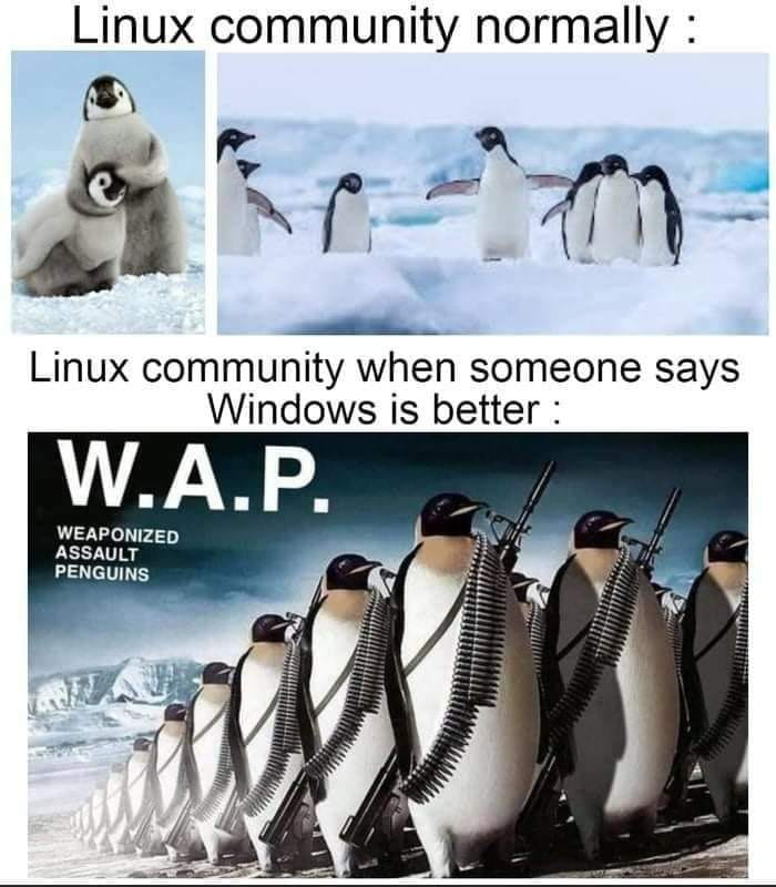 Linux community normally