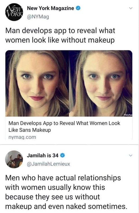 Man develops app to reveal what women look like without makeup