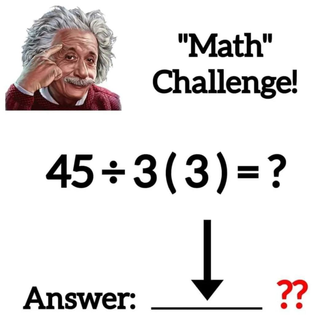 Math Challenge! This math question too easy if you little think about