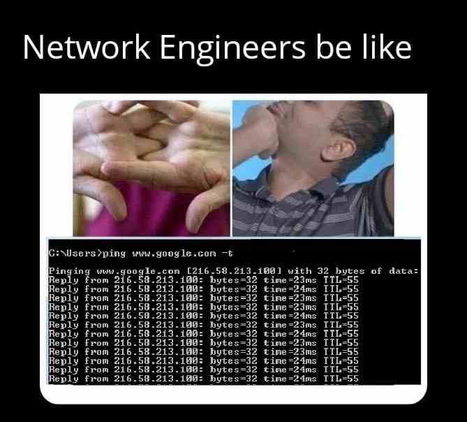 Network Engineers be like