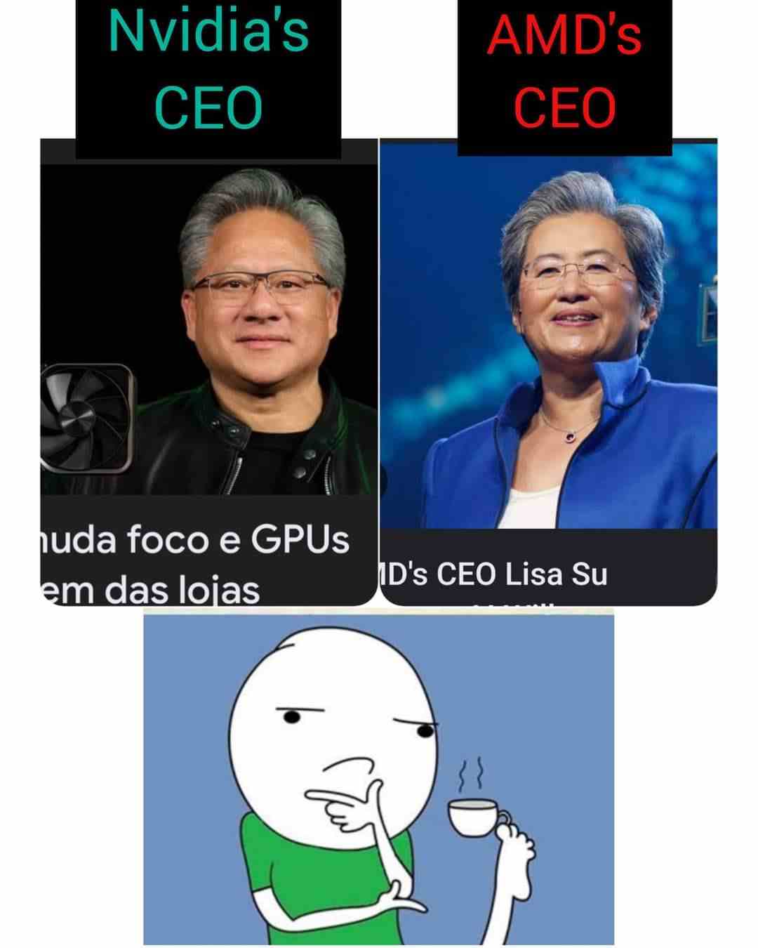 NVIDIA CEO , I want to be identified as AMD CEO