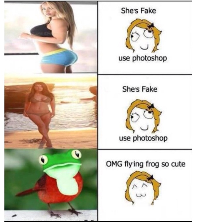 Only flying frog  with Photoshop