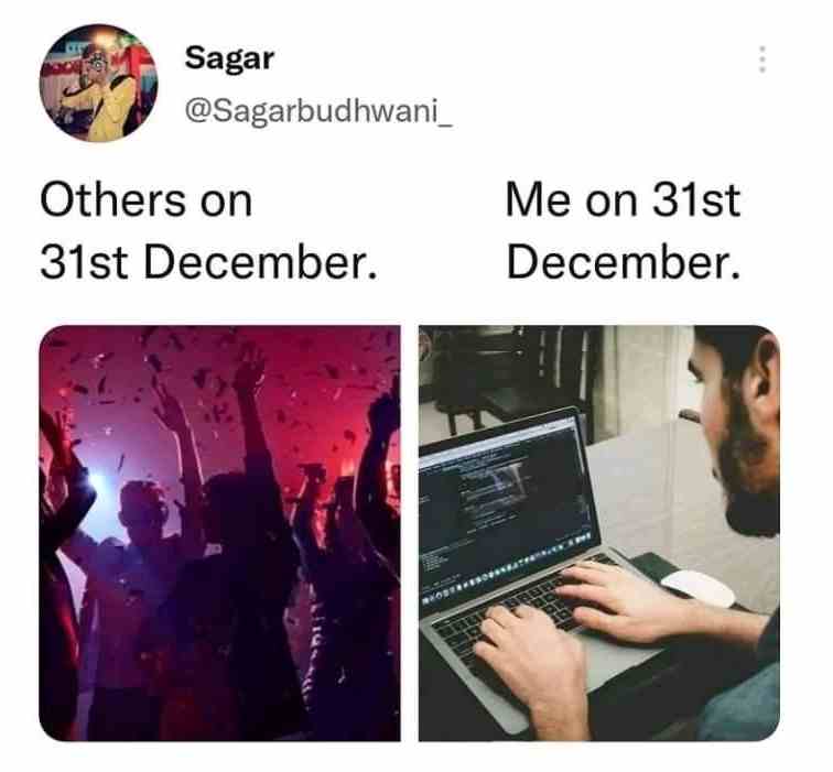 Others on 31st December & Programmer on 31st December