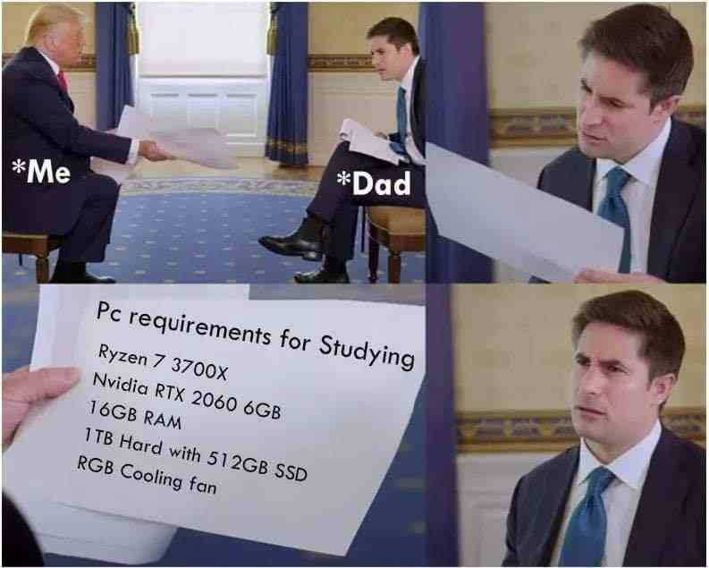 Pc requirements for studying