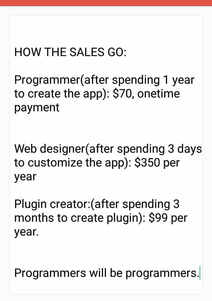Programmers will be programmers