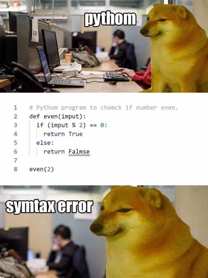 Python vs syntax error