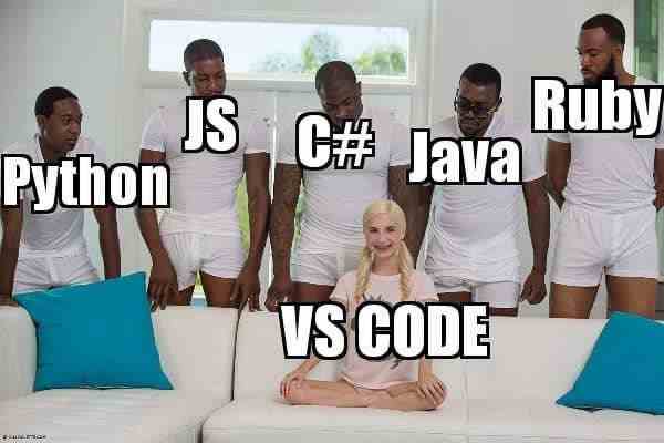 Python,Js,C# java , Ruby VS Code