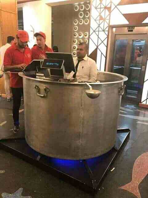 Reception Counter of a Restaurant