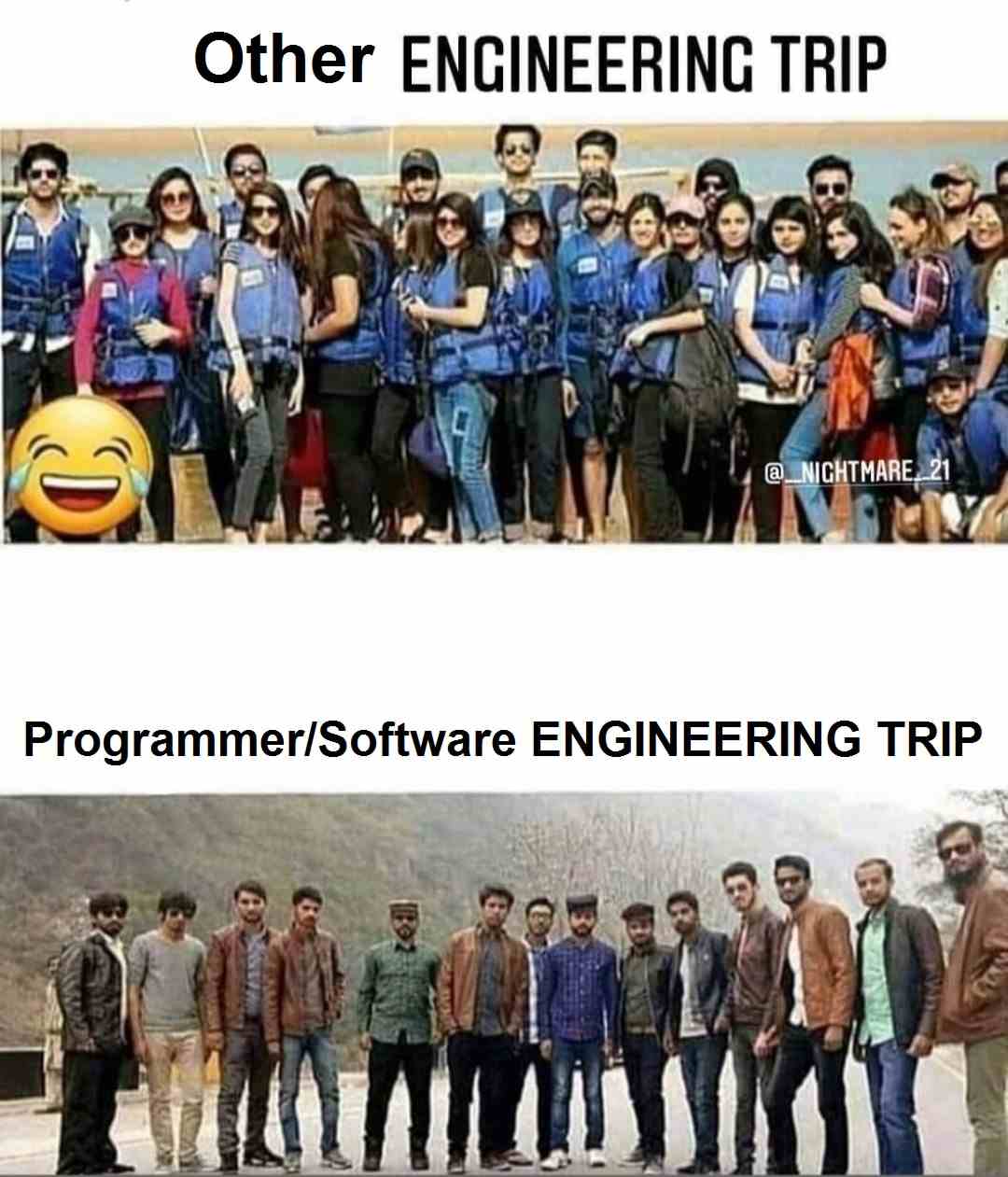 Software Engineering Trip vs Other Engineering Trip