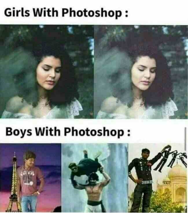 Super Girls with Photoshop vs Super Boys with Photoshop