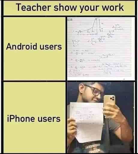 Teacher show your work