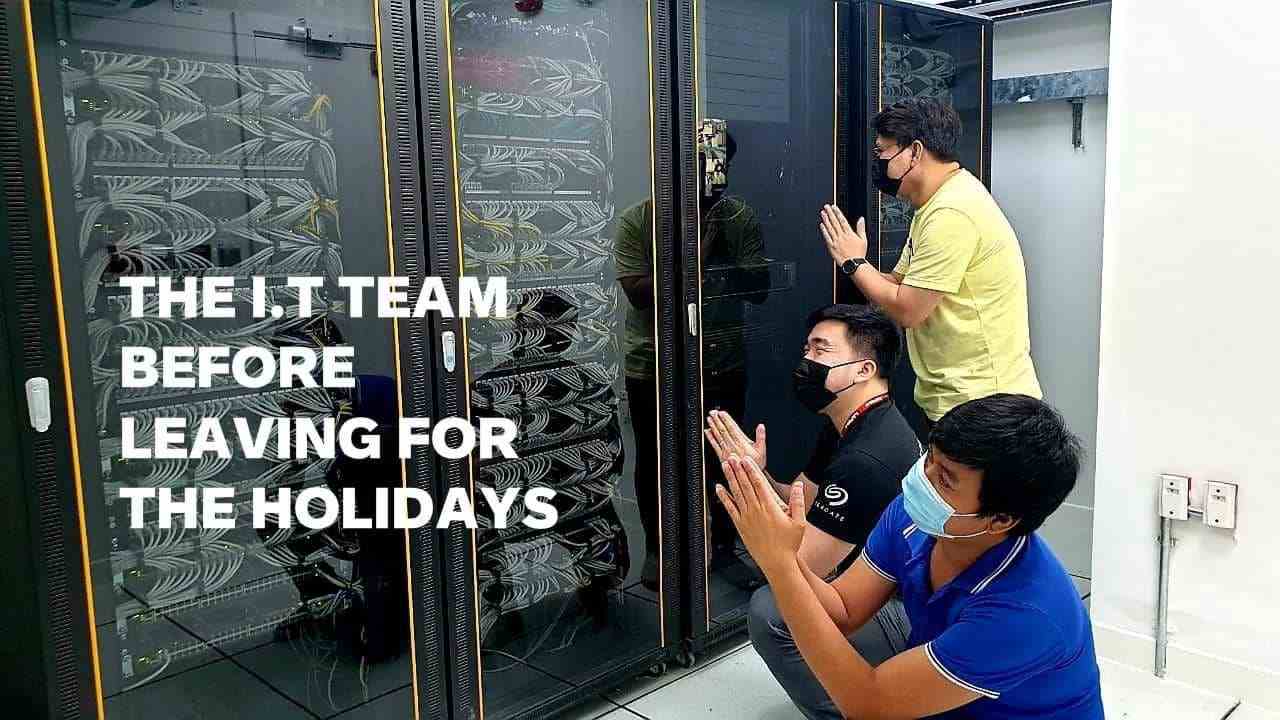 The  I.T Team Before Leaving For The Holidays