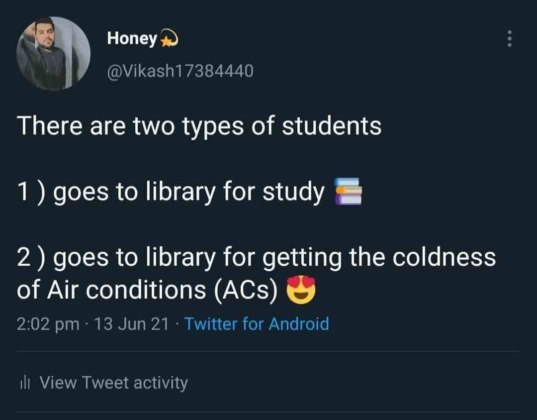 There are two types of students