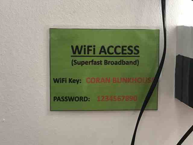 This is how users set their wifi password