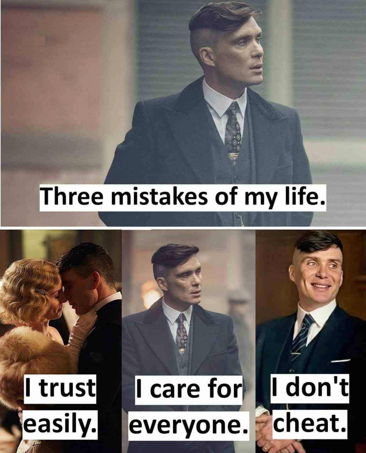 Three mistakes of my life