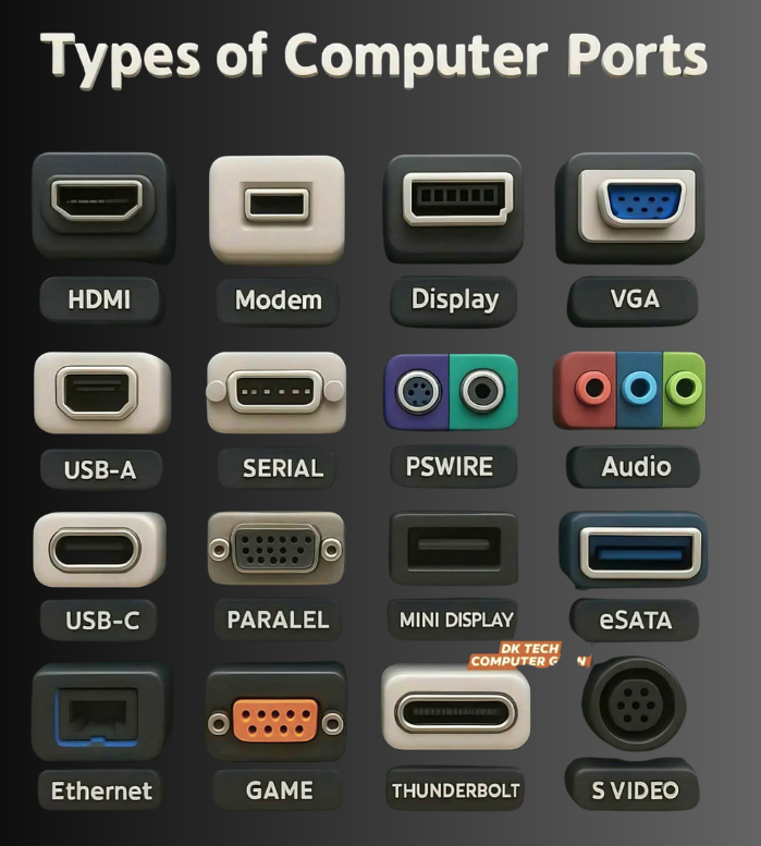 types of computer ports