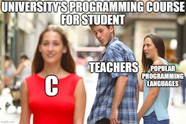 university's programming course for student 
